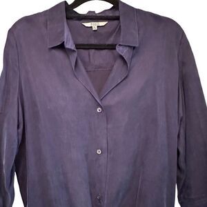 BB Dakota navy drop waist shirt dress